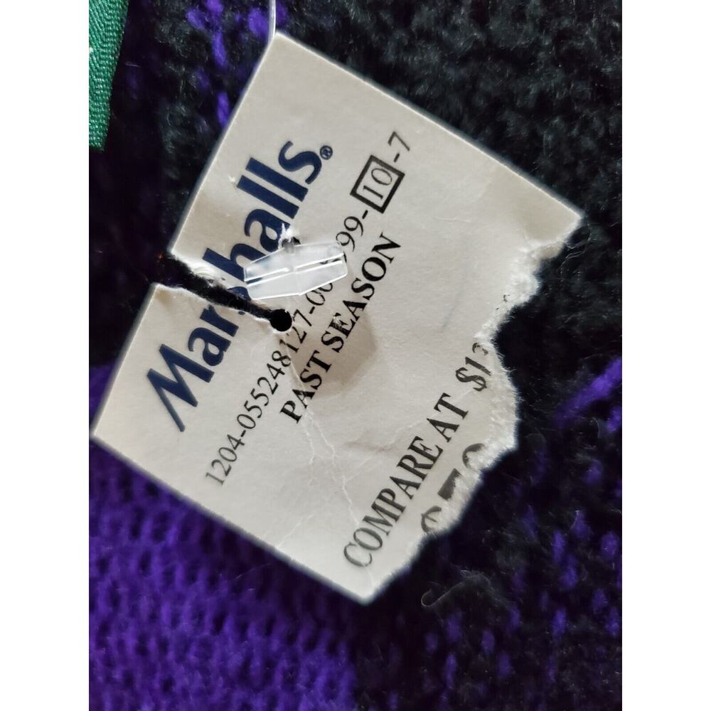 Lauren Ralph Lauren Women's Multi Plaid Acrylic Open Front Cardigan Sweater Sz L - Picture 10 of 15